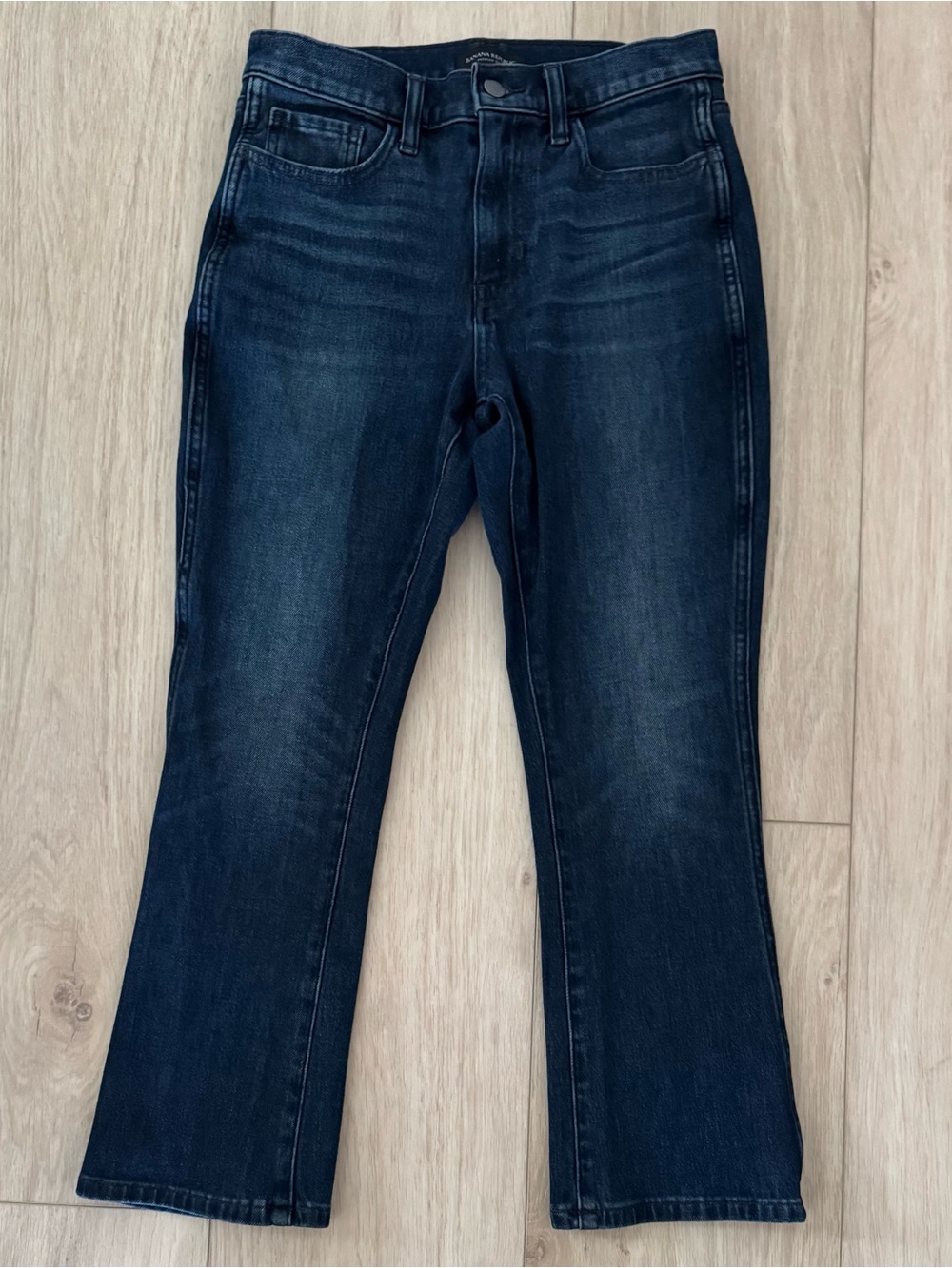 Banana Republic women’s high rise cropped boot cut denim jeans 27 Petite